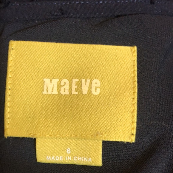 Anthropologie Maeve Deep Navy Top - Picture 7 of 9